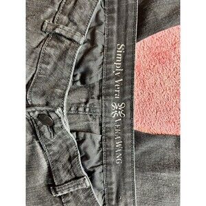 Simply Vera Wang Black Denim Size 16 Regular Used Jeans